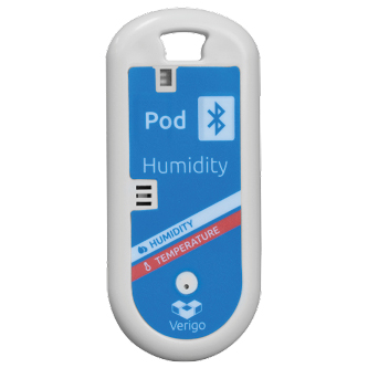 Bluetooth temperature and humidity data loggers:JRI, Verigo